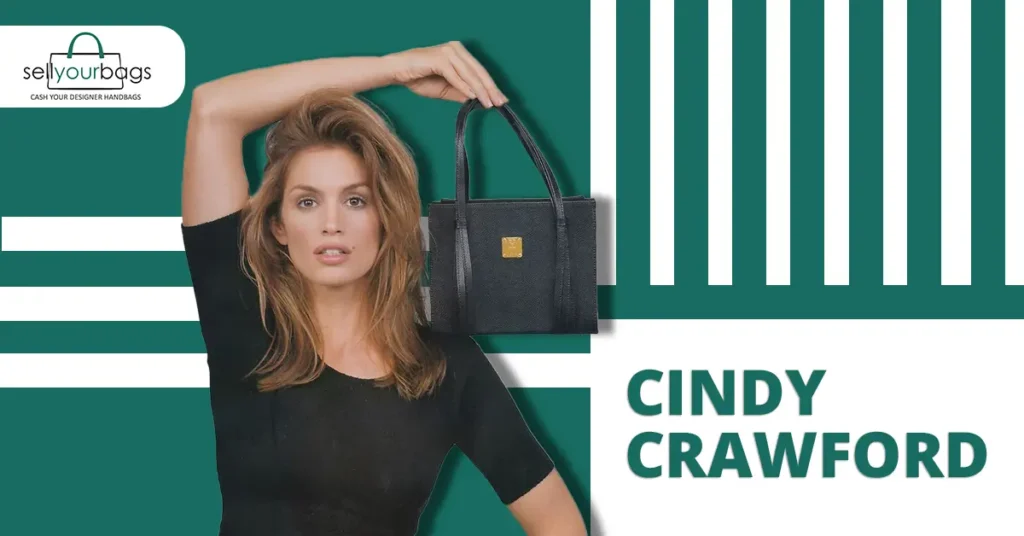 Cindy Crawford with MCM Handbag